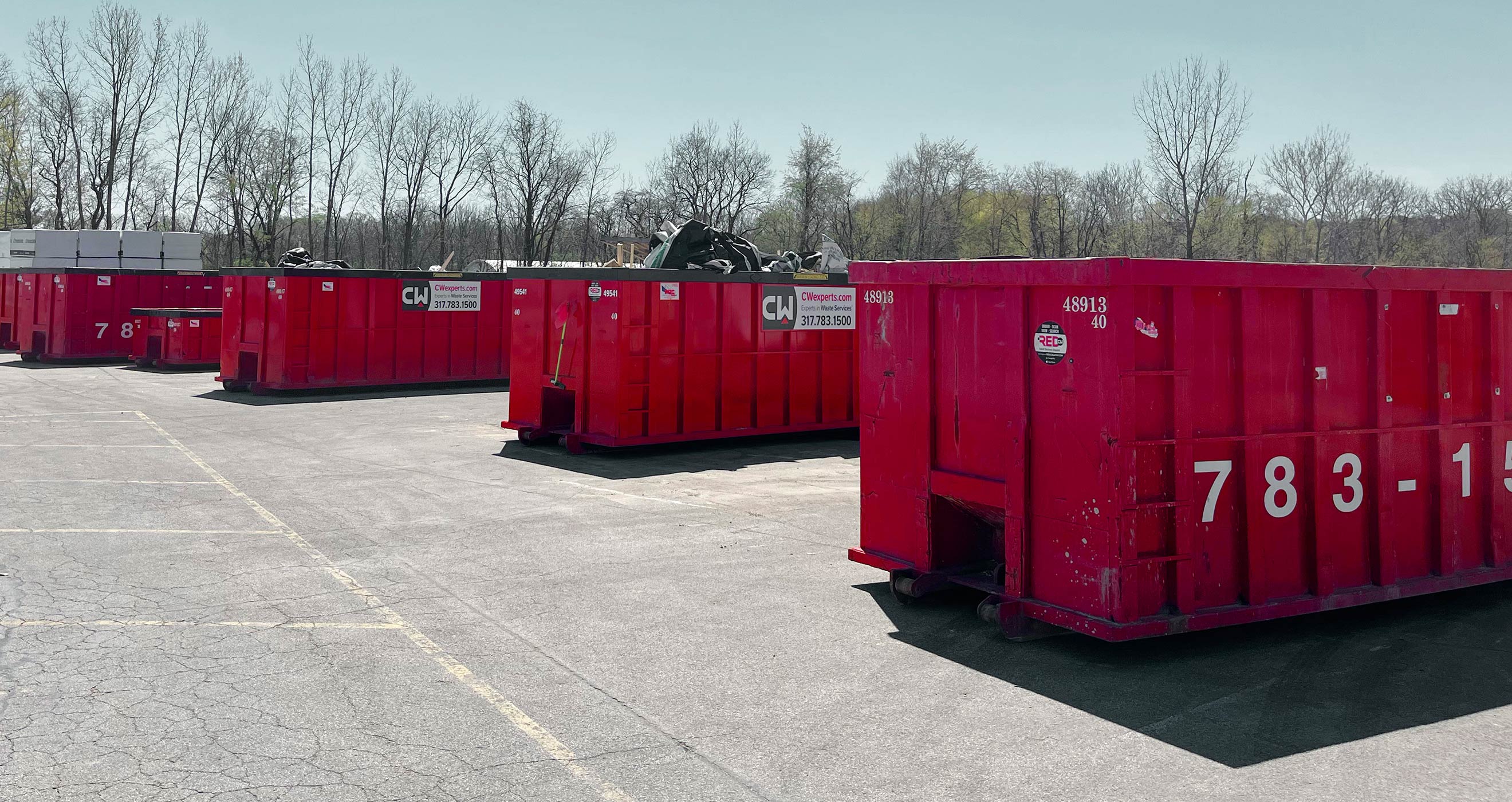 CW roll-off dumpsters